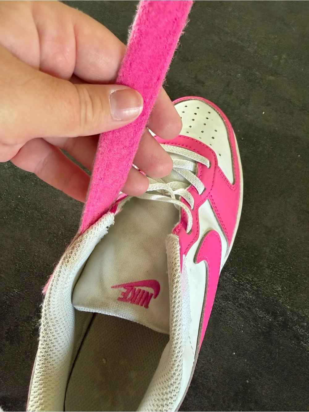 Nike Court Borough Low Recraft 3Y White Pink Kids Sneakers DV5457-123